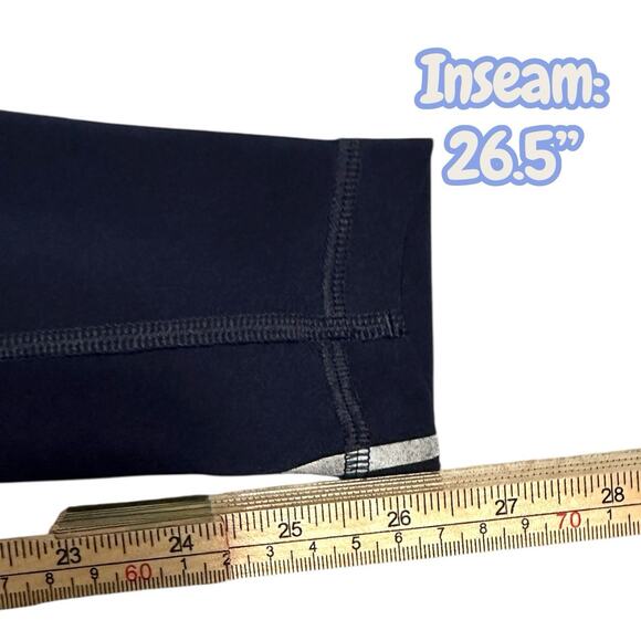 Athleta Reflective Stride Leggings Navy Blue Women's Size Small Athletic Running - Picture 9 of 10